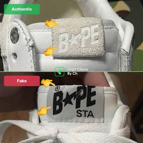 how to tell if bape shoes are fake reddit|bape tag legit check.